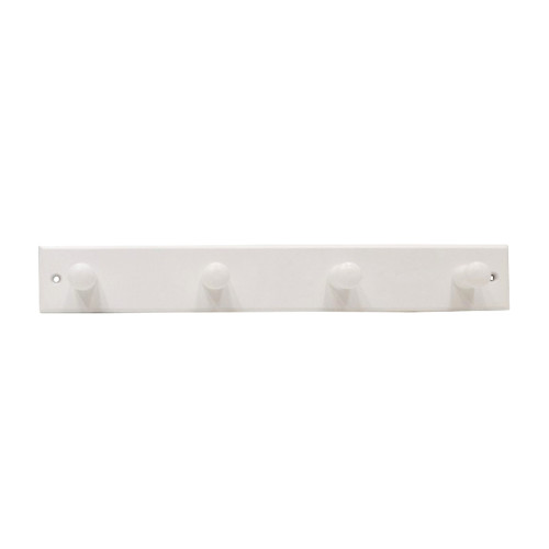 Wooden 4 Peg Style Hook Board - White