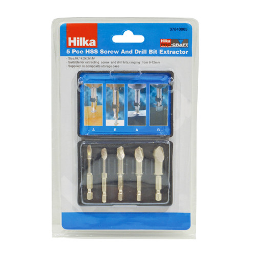 Hilka HSS 5 piece Screw Extractor Set
