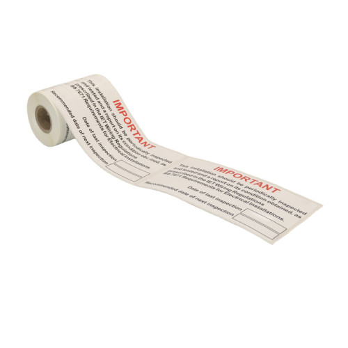 Important Periodic Inspection' Labels, Self-Adhesive Vinyl, (150mm x 75mm) (Roll of 100)