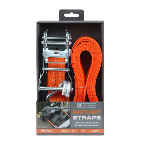 Ratchet Strap - 2000kg Breaking Strength - 4m - Retail