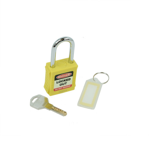 Safety Lockout Padlocks, Standard Shackle, Yellow (each)