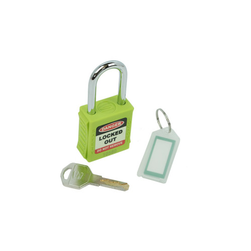 Safety Lockout Padlocks, Standard Shackle, Green (each)