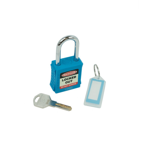 Safety Lockout Padlocks, Standard Shackle, Blue (each)