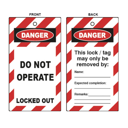 'Do Not Operate' Lockout Tag (Double Sided, 10 Pack) 1