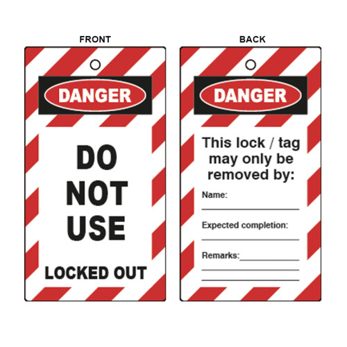 Centurion - &lsquo;Do Not Use&rsquo; Lockout Tag (Double Sided, 10 Pack) 1