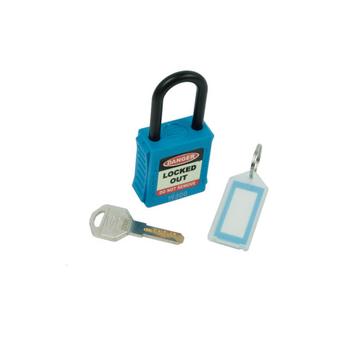 Safety Lockout Padlocks, Nylon Shackle, Blue (each)