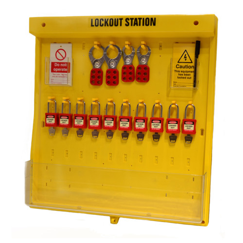 Lockout Board 10 Station & Pocket Without Cover