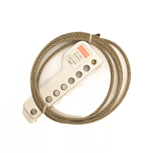 Aluminium Cable Lockout with Steel Cable