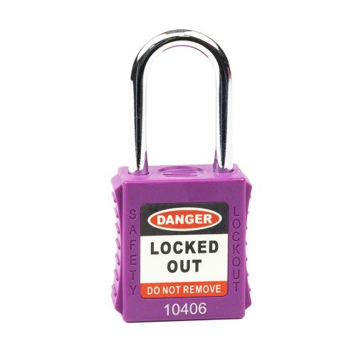 Safety Lockout Padlocks, Standard Shackle, Purple (each)