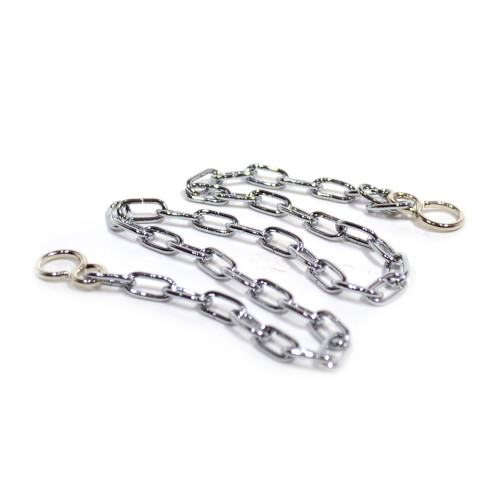 Open Clock Chain with Hooks, Chrome Plated, 450mm