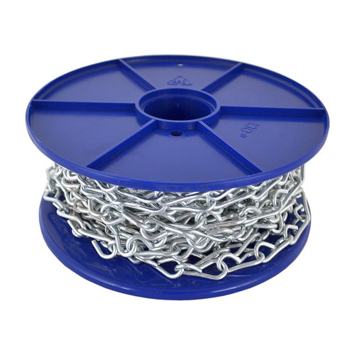 Steel Single Link Jack Chain, Zinc Plated, 2.5mm x 25mm, 30m Reel