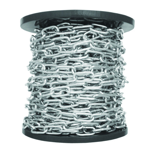 Welded Straight Link Chain, Stainless Steel, 2.5mm x 17mm x 10m