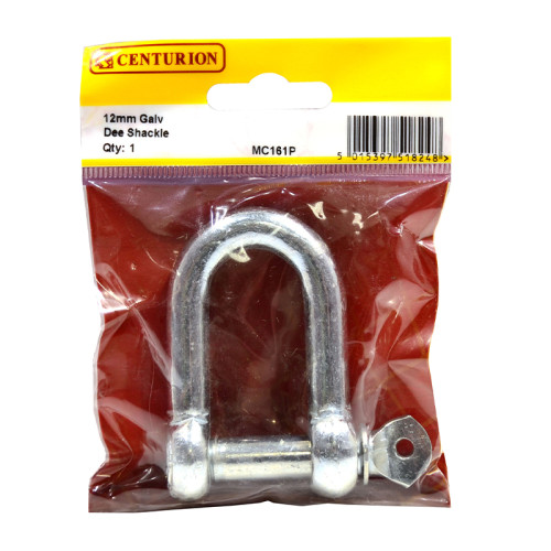 Dee Shackles, Galvanised, 12mm x 49mm x 25mm