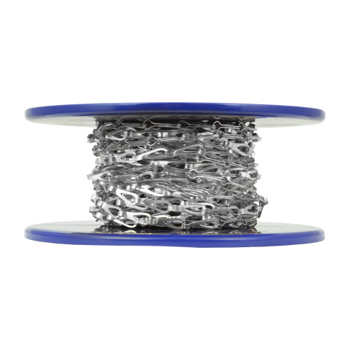 Solid Brass Chandelier Chain, Chrome Plated, 19mm x 0.5mm, 10m Reel