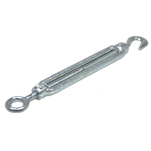 Straining Screws Hook/Eye, Galvanised, 6mm x 89mm