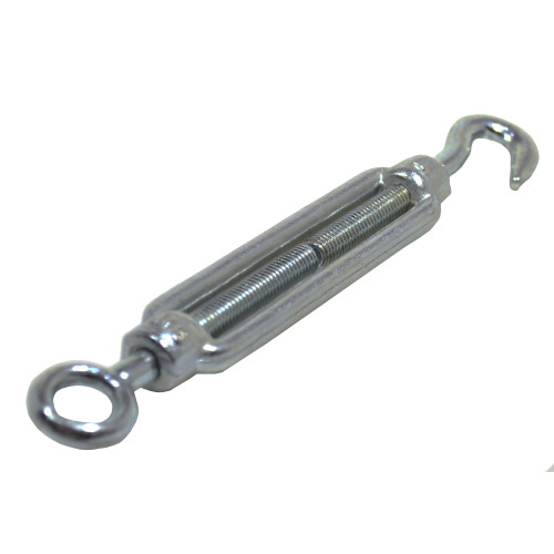 Straining Screws Hook/Eye, Galvanised, 8mm x 104mm