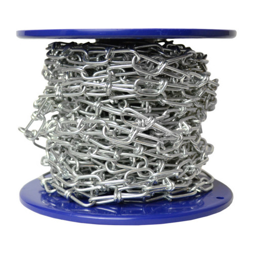 Steel Knotted Chain, Zinc Plated, 2mm x 32mm, 10m Reel