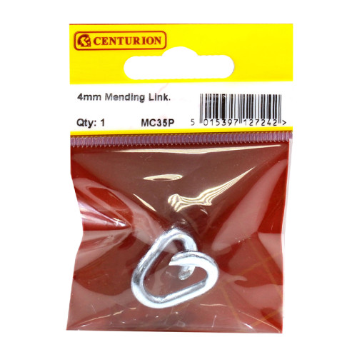 Steel Mending Link, Zinc Plated, 4mm