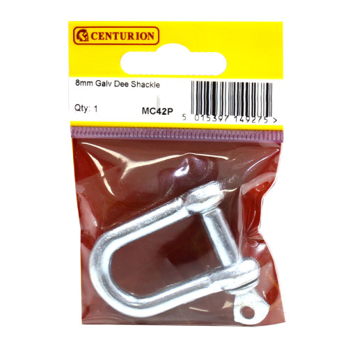 Dee Shackles, Galvanised, 8mm x 30mm x 16mm