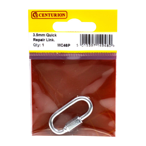 Quick Repair Link, Zinc Plated, 3.5mm x 28mm x 10mm