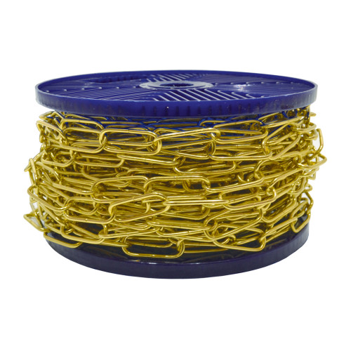 Brassed Standard Electro Chain, 2.8mm x 35mm, 30m Reel