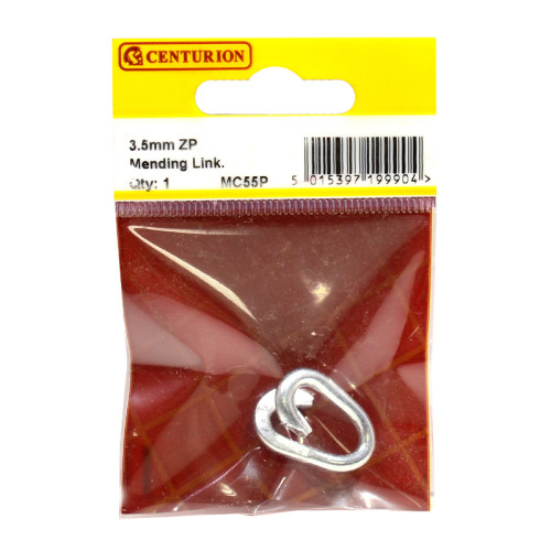 Steel Mending Link, Zinc Plated, 3.5mm