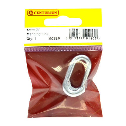 Steel Mending Link, Zinc Plated, 5mm