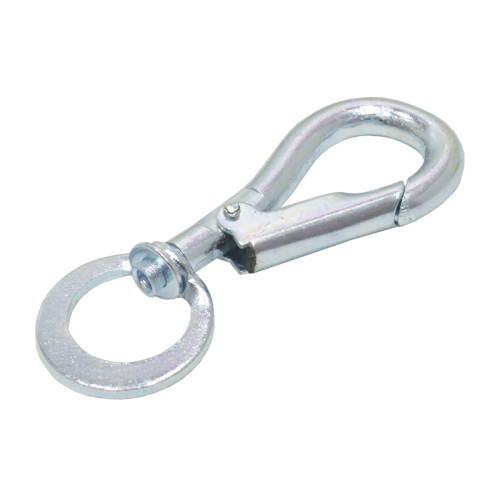 Steel Swivel Spring Hook, Zinc Plated, 5mm x 50mm