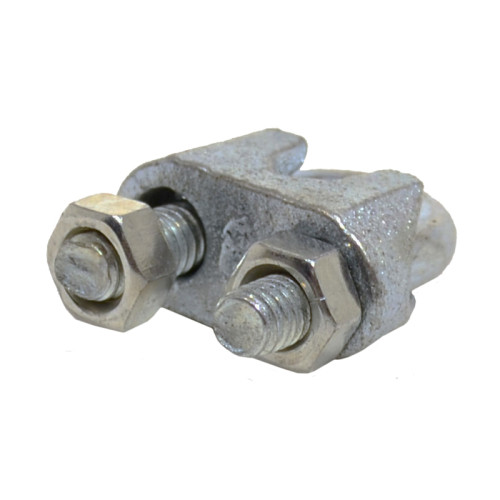 Steel Wire Rope Grips, Galvanised, 3mm