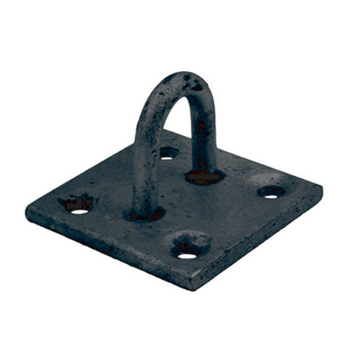 Steel Staple On Plate, Black, 6mm x 50mm