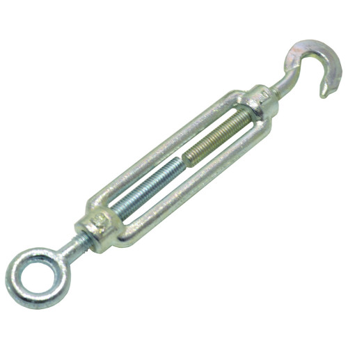 Straining Screws Hook/Eye, Galvanised, 5mm x 74mm