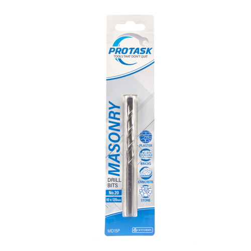 Protask Masonry Drill Bit Standard Series No.20 (10 x 120mm)