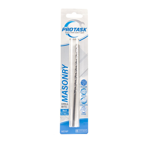 Protask Masonry Drill Bit Medium Series No.8 (5 x 150mm)