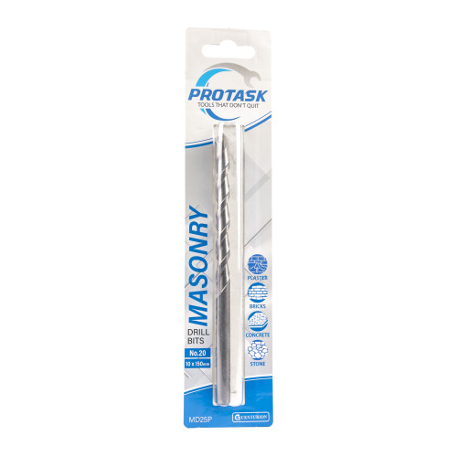 Protask Masonry Drill Bit Medium Series No.20 (10 x 150mm)