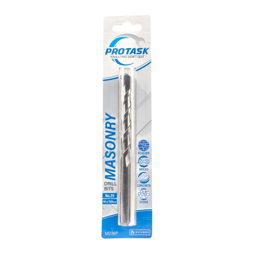 Protask Masonry Drill Bit Standard Series No.25 (14 x 150mm)