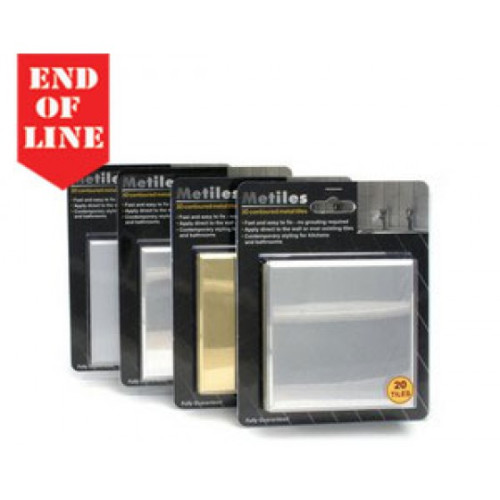 103mm Sq Pol Brass Eff Metiles 20Pk