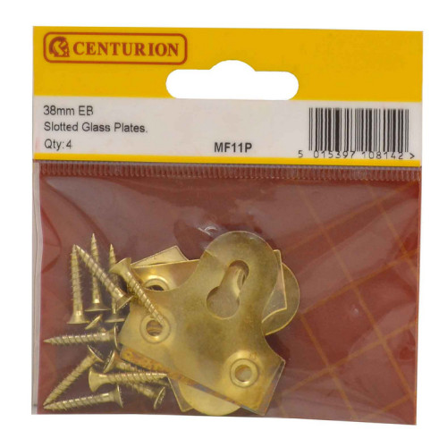 38mm EB Slotted Glass Plate (Pack of 4)