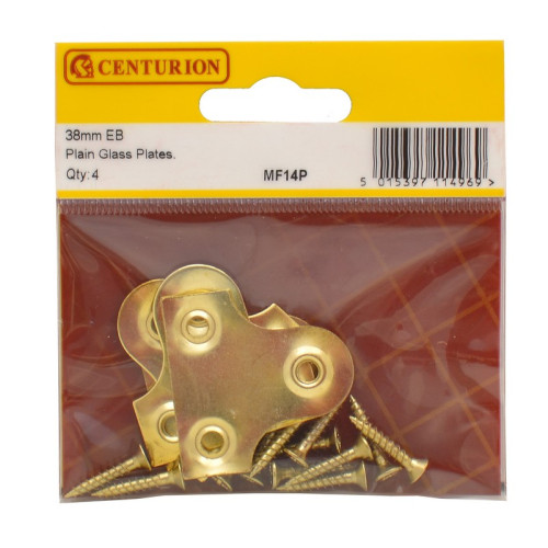 38mm EB Plain Glass Plate (Pack of 4)