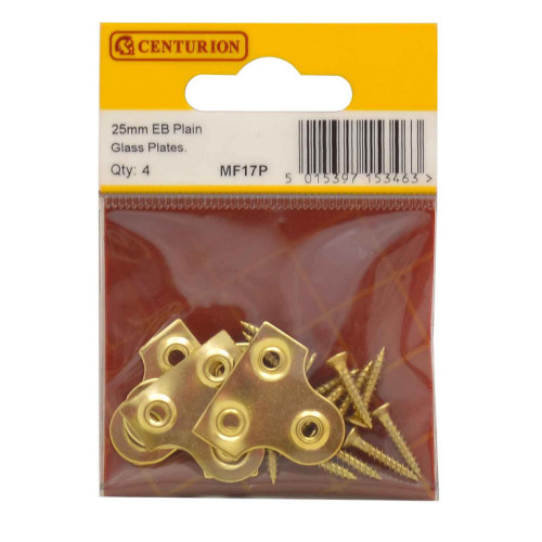 25mm EB Plain Glass Plate (Pack of 4)