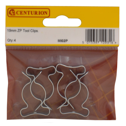 19mm ZP Tool Clips (Pack of 4)