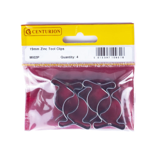 19mm ZP Tool Clips (Pack of 4)