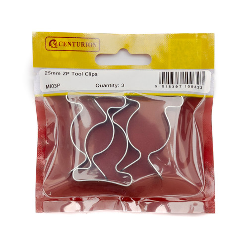 25mm ZP Tool Clips (Pack of 3)