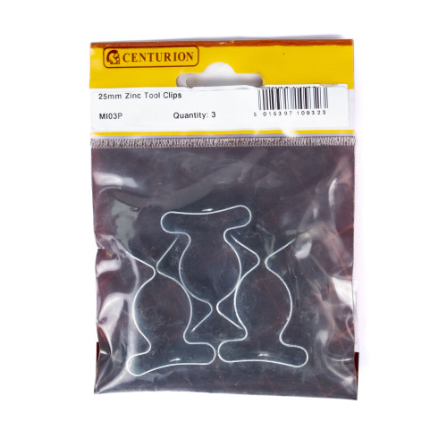 25mm ZP Tool Clips (Pack of 3)