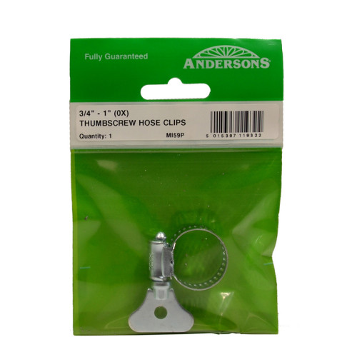 Thumbscrew Hose Clips, 14 - 22mm