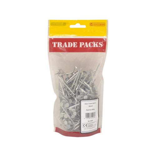 Clout Nails, 50mm x 3mm, Galvanised