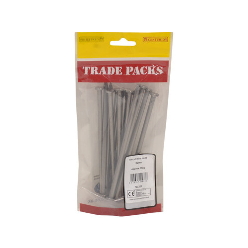 Bright Round Wire Nails, 150mm x 6mm