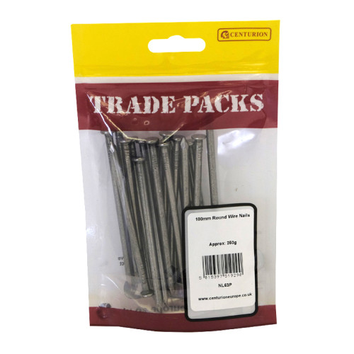 100mm Round Wire Nails - 250g