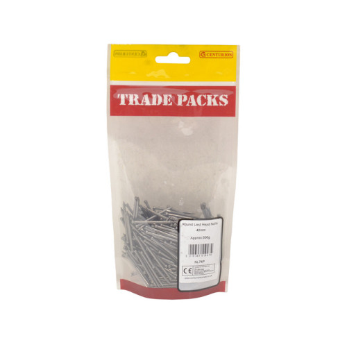 Bright Round Lost Head Nails, 40mm x 2.36mm