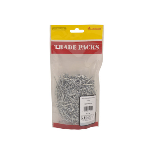 Round Wire Nails, 25mm x 2.5mm, Galvanised