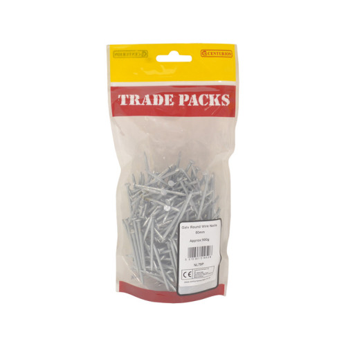 Round Wire Nails, 50mm x 2.65mm, Galvanised
